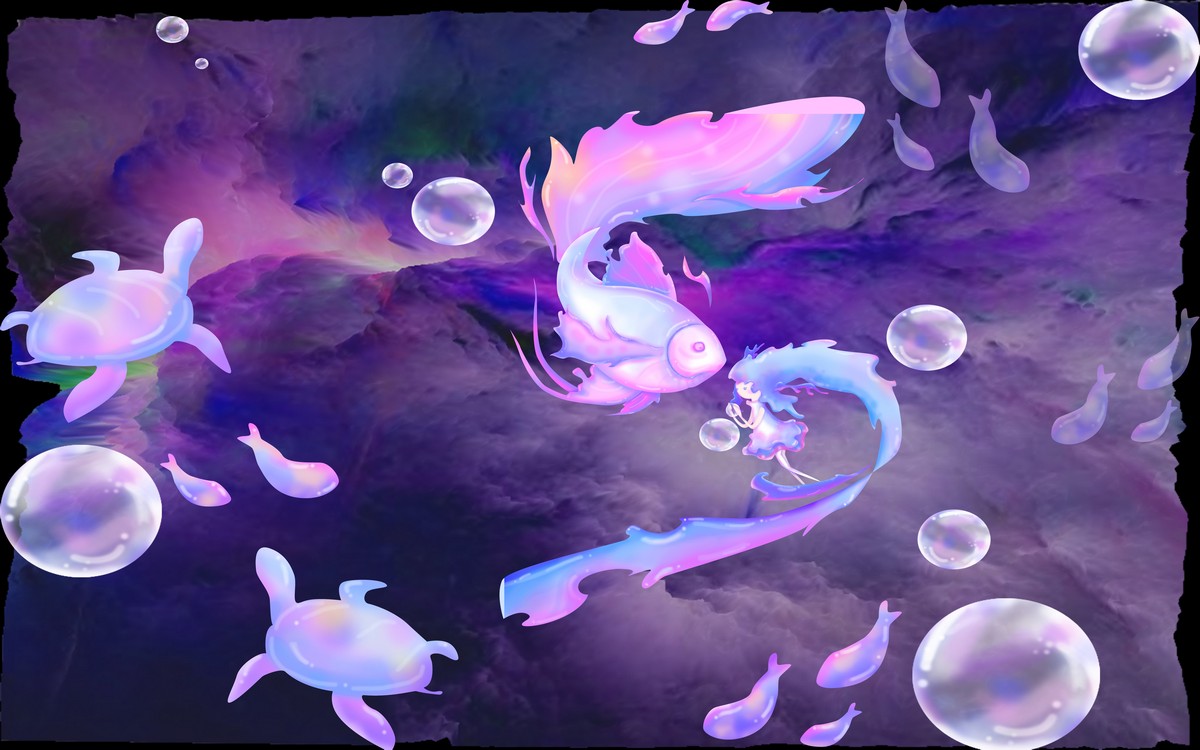 Фиолетовая водная гладь